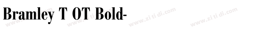 Bramley T OT Bold字体转换